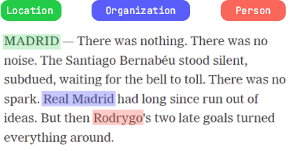 screenshot of World News API